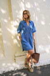 Bonnie Relaxed Shirt Dress, FRESH INDIGO - alternate image 5