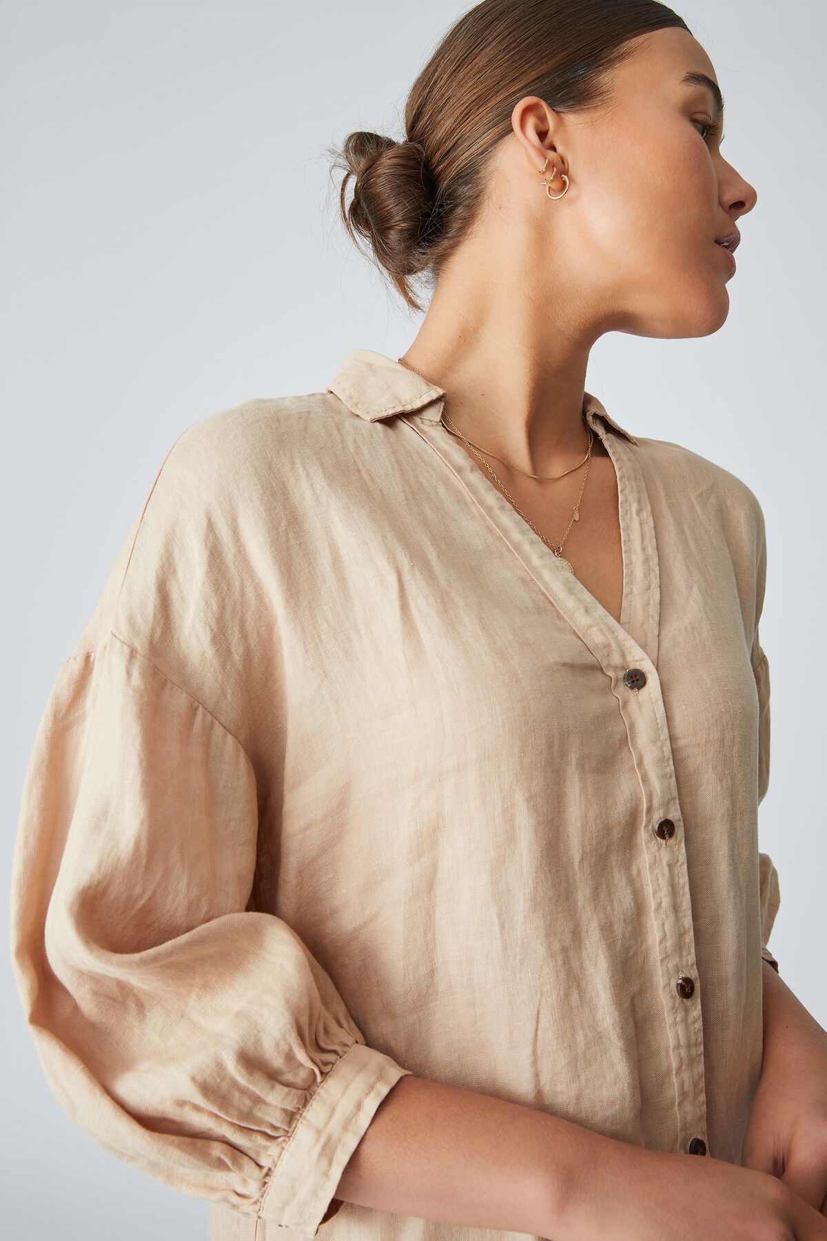 Linen Shirt Dress