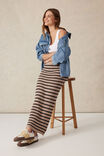 Mesh Knit Maxi Skirt, STRING/PHANTOM STRIPE - alternate image 6