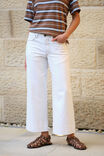 Jude Wide Leg Crop Jean, FRESH ECRU - alternate image 3