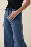 Wide Leg Jean In Organic Cotton, INDIGO BLUE - alternate image 7