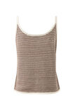 Fia Stripe Knit Tank, CHOCOLATE ECRU STRIPE - alternate image 3