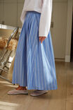 Florence Maxi Skirt, OXFORD BLUE WHITE STRIPE - example image 5