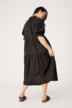 Ruffle Tiered Dress, BLACK - alternate image 4