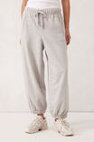 Barrel Leg Trackpant, GREY MARLE - alternate image 4