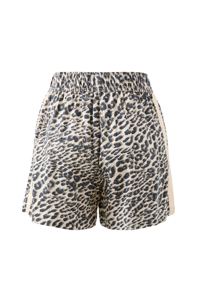 Mila Short, LEOPARD LINEN BLEND