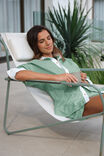 Peta Oversized Shirt, KELLY GREEN STRIPE WHITE COLLAR - alternate image 4