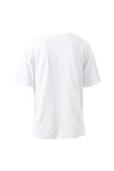 Stevie Slouchy Tee, WHITE/WASHED BLUE VARSITY - example image 3