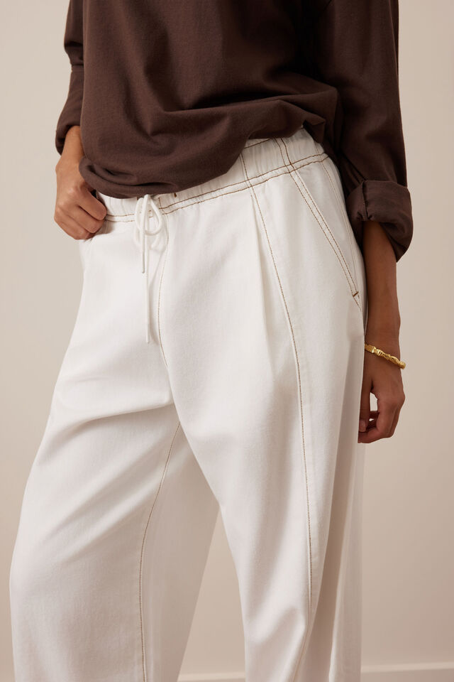 Jessie Barrel Pant, FRESH ECRU