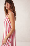 Doublecloth Poolside Dress, HERITAGE RED DOUBLE STRIPE - alternate image 4