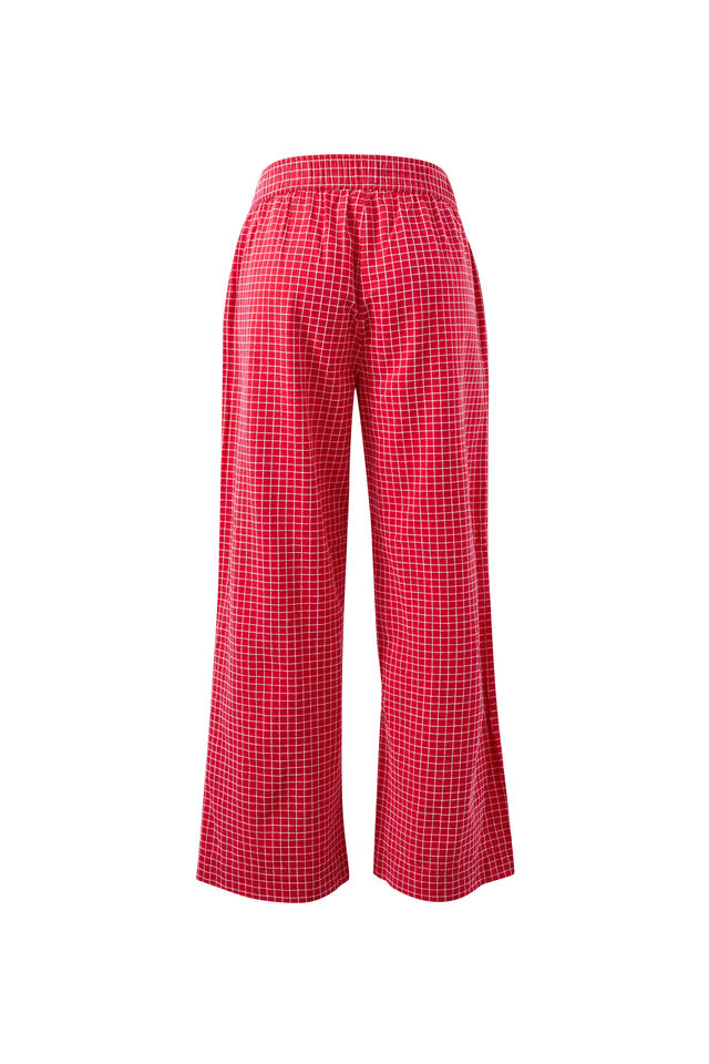 The Lounge Pant, TEXTURED RED CHECK