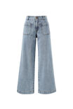 Wide Leg Front Pocket Jean, VINTAGE BLUE - alternate image 2