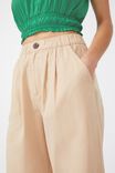 Wide Leg Pleat Front Pant In Cotton Linen Blend, CAMELETTE - alternate image 5