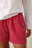 TEXTURED RED CHECK