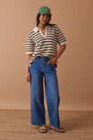 Molly Textured Stripe Short Sleeve Knit Tunic, CHOC STRIPE - alternate image 5