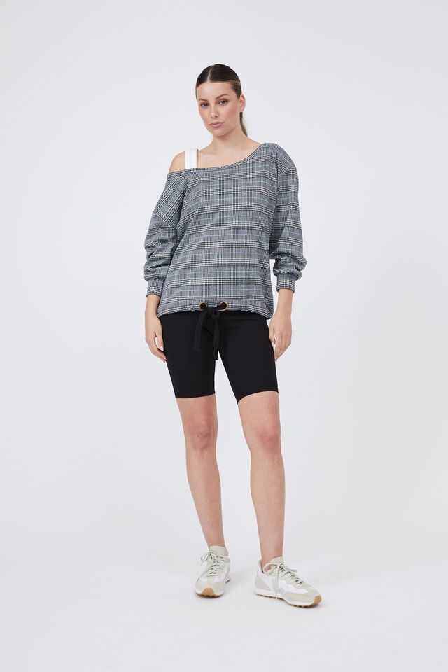 Beals Sweat In Rescued Check, CHARCOAL CHECK
