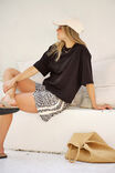 Mila Short, LEOPARD LINEN BLEND - alternate image 1