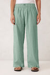 The Lounge Pant, KELLY GREEN WHITE STRIPE - alternate image 5