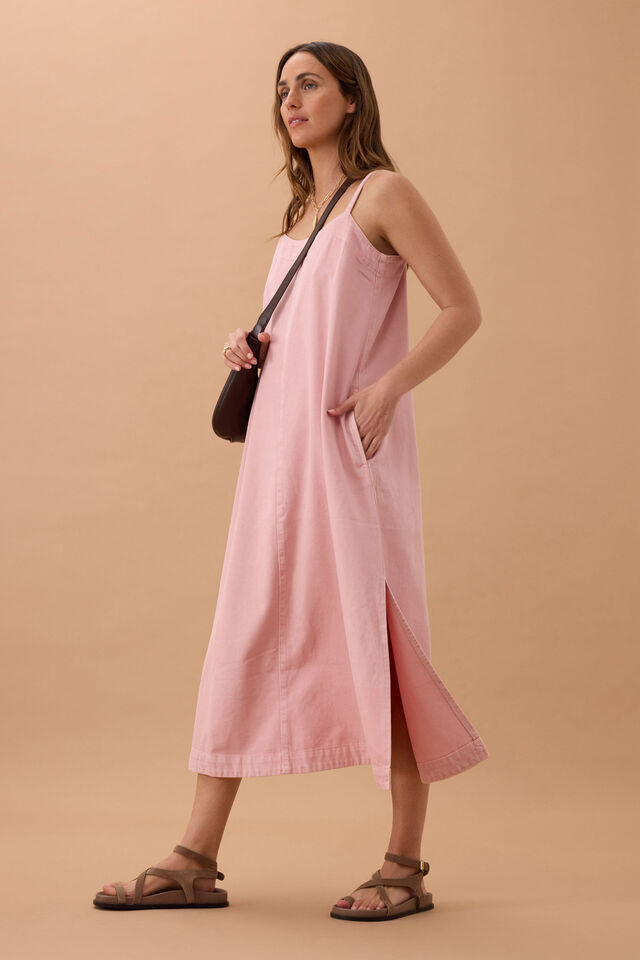Remy Strappy Midi Dress, WASHED PINK