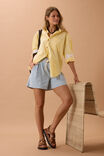Darcy Relaxed Everyday Short, INDIGO WHITE STRIPE - alternate image 5