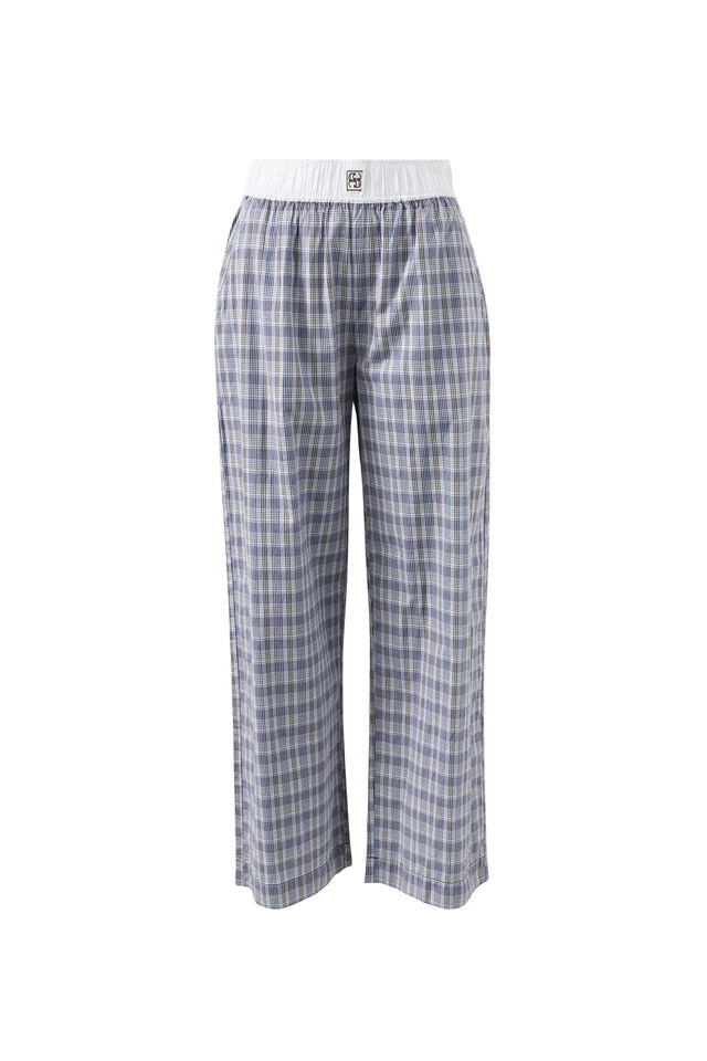 The Lounge Pant, BLUE CHOCOLATE CHECK