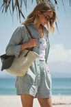 Peta Oversized Shirt, WINTER GREEN BRIGHT WHITE STRIPE - alternate image 4