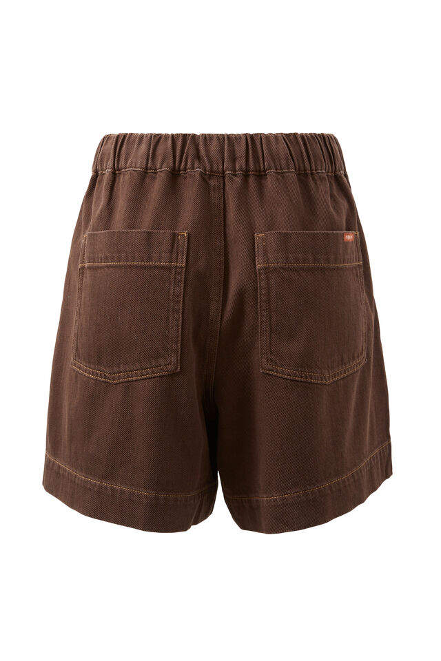Darcy Relaxed Everyday Short, CHOCOLATE
