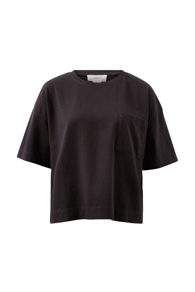 Boxy Pocket Tee, PHANTOM