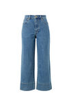Jude Wide Leg Crop Jean, MID INDIGO - alternate image 2