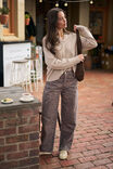 Bec Knit Collared Pullover, OAT MARLE - alternate image 5