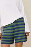 Mara Textured Knit Short, BASIL STRIPE - example image 5