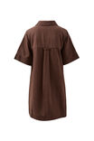 Sammy Relaxed Shirt Dress, CHOCOLATE - alternate image 3