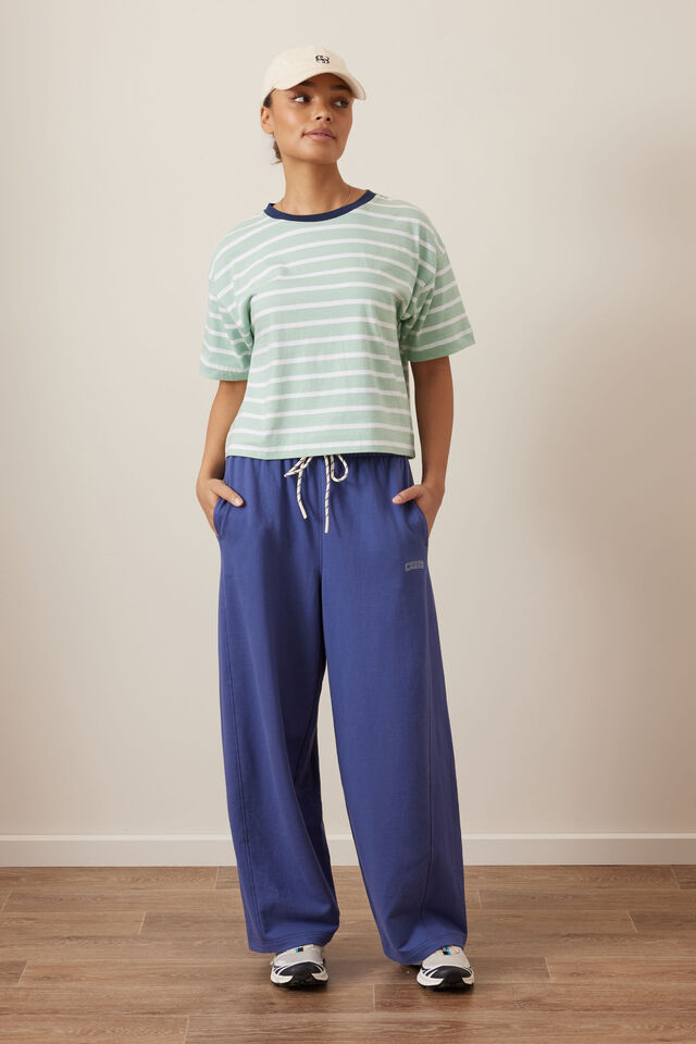 Brea Boxy Tee, SEAFOAM/WHITE STRIPE
