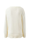 Hayden Oversized Knitted Crew, MILK SPORT - alternate image 3