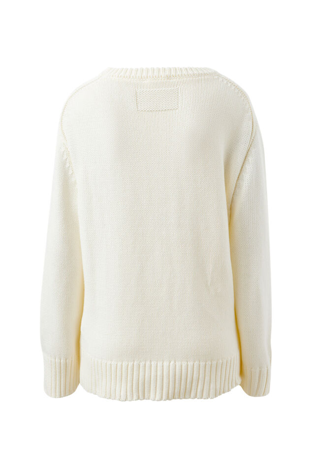 Hayden Oversized Knitted Crew, MILK SPORT