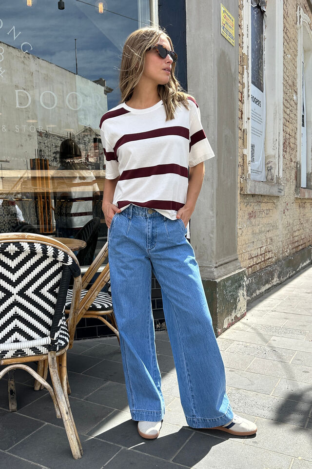 Side Pocket Dart Jean, VINTAGE BLUE