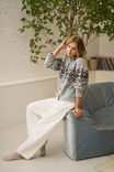 Orla Fair Isle Knit Cardi, GREY MARLE CHOC - alternate image 5