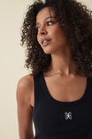 BLACK/ WHITE EMBROIDERY