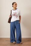 Stevie Slouchy Tee, WHITE/ CERES VILLAGE - example image 6