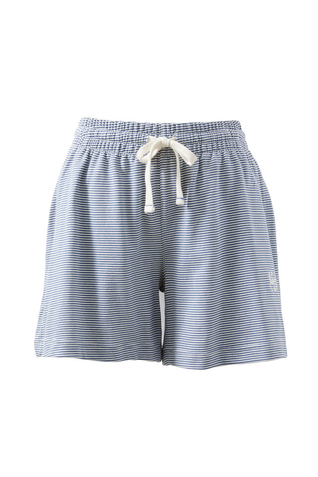 Classic Terry Short, MOONLIGHT FINE STRIPE