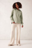 Isabella Half Zip Sweat, MATCHA - alternate image 5