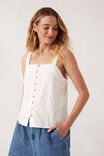 Folk Top, WHITE - alternate image 5
