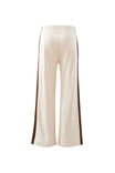 Gigi Wide Leg Terry Trackpant, BUFF CHOCOLATE SIDE STRIPE - alternate image 3