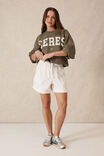 Relaxed Everyday Short, FRESH ECRU TWILL - alternate image 5