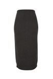 Soft Knit Tube Skirt In Recycled Blend, CHARCOAL MARLE - alternate image 2