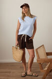 Esme Extended Shoulder Tee, CHINA BLUE/WHITE STRIPE - alternate image 5