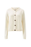 Nelly Long Sleeve Knit Cardi, EGGSHELL - alternate image 2