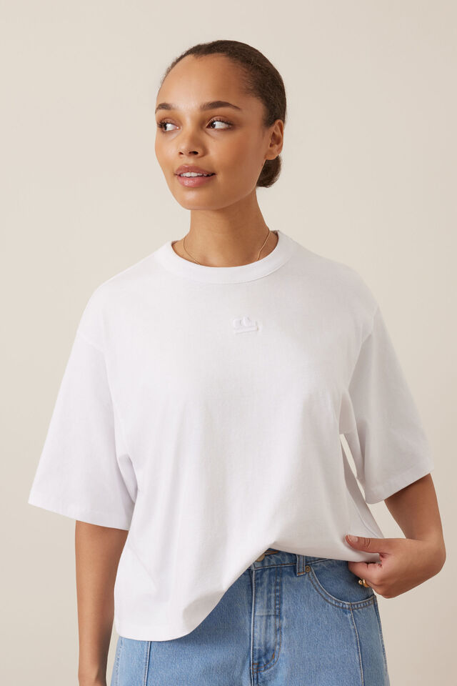Phoebe Premium Tee, WHITE