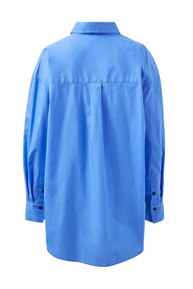 Peta Oversized Shirt, AMALFI BLUE
