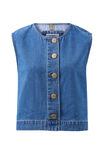 Nora Shell Top, FRESH INDIGO - alternate image 2